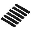 PATIKIL Cotton Feeling Badminton Towel Grip, 6 Pack Nylon Tennis Racket Overgrip Racquet Grip Hand Glue Anti-Skid Sweatband for Golf Bike Handle, Black view 1