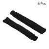 PATIKIL Cotton Feeling Badminton Towel Grip, 6 Pack Nylon Tennis Racket Overgrip Racquet Grip Hand Glue Anti-Skid Sweatband for Golf Bike Handle, Black view 3