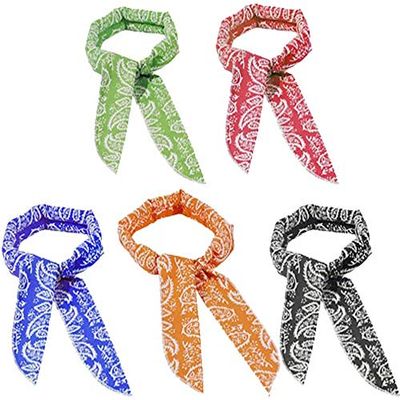 SGerste Cooling Towels Ice Towel Neck Wrap Cooling Scarf Breathable Towel for Yoga Golf Travel Gym Sport Camping Football 5pcs