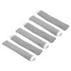 PATIKIL Cotton Feeling Badminton Towel Grip, 6 Pack Nylon Tennis Racket Overgrip Racquet Grip Hand Glue Anti-Skid Sweatband for Golf Bike Handle, Light Grey view 1