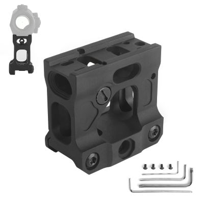 rdzzwxw Red Dot Riser Mount, 2" Picatinny Riser Mount Optic Riser Tactical Scope Sight Riser Mount for T1 T2 H1 H2 Optic Sight Scope, Fit for 20mm Picatinny Rail