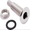 1Pack Boat Thru Hull Fitting Hose Barb with NutMarine 316 Stainless Steel Boat Drain Pipe Yacht Hardware Accessories-Lengthened Style (Horse ID:1 1/2") view 2