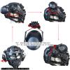 Tactical Full Airsoft Mask & Tactical Helmet with Tactical Headset,Ear Hearing Protection Noise Cancelling,Full Face Skull Mask Clear Goggle Paintball Gear (T-Black Helmet) view 3