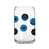 Logo Brands Carolina Panthers 16oz. Smiley Can Glass view 1