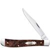 Case XX WR POCKET KNIFE SLIMLINE TRAPPER - BROWN MAPLE BURL WOOD, ITEM 64063, LENGTH CLOSED 4 1/8 INCH (71048 SS) view 1