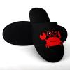 Cute Crab Womens Cotton Slippers Anti Slip House Shoes Warm Soft Bedroom Slippers 38-39_7-8 view 2
