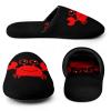 Cute Crab Womens Cotton Slippers Anti Slip House Shoes Warm Soft Bedroom Slippers 38-39_7-8 view 3