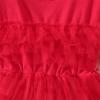Children Kids Toddler Infant Newborn Baby Girls Long Sleeve Solid Polka Dot Tulle Dress Princess Dress (Red, 2-3 Years) view 4