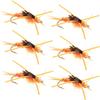 The Fly Fishing Place Tungsten Bead Head Nymph Fly Fishing Flies - Kaufmann's Golden Stone Fly with Rubber Legs - Stonefly Wet Fly - 6 Flies Hook Size 10 view 1