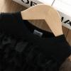 Children Kids Toddler Infant Newborn Baby Girls Long Sleeve Solid Polka Dot Tulle Dress Princess (Black, 18-24 Months) view 3