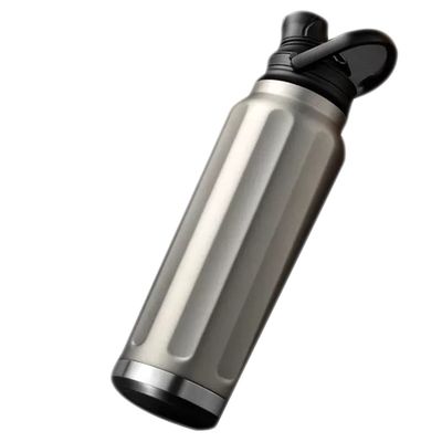 PAIFA Thermoses Sports Water Bottle with Handle,33.8oz Stainless Steel Water Bottles,Outdoor Portable Water Cup,FitnessHiking,Outdoor Sports (Color : Gold, Size : 1000ML)
