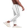 EVERWORTH Men's Casual Jogger Pants Gym Workout Track Pants Comfortable Slim Fit Tapered Sweatpants with Deep Open Pockets White US XL view 2