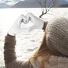 HORNO 1 Pair of Knitted Warm Gloves (White-L) view 3