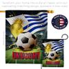 Ornament Collection World Cup Uruguay Support Our Troops Banner Pack Wall Art Flag Room Decorations Indoor Outdoor Tapestry Yard Signs FIFA Team Qatar Trophy Soccer Game Football Gifts, Made in USA view 4