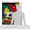 Ornament Collection World Cup Cameroon Wall 2 Pcs Banner Flag Patio Lawn Garden Room Decorations Outdoor Tapestry Yard Signs Art FIFA Team Qatar Trophy Soccer Game Football Gifts, Made in USA view 2