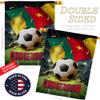 Ornament Collection World Cup Cameroon Wall 2 Pcs Banner Flag Patio Lawn Garden Room Decorations Outdoor Tapestry Yard Signs Art FIFA Team Qatar Trophy Soccer Game Football Gifts, Made in USA view 3
