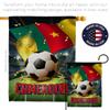 Ornament Collection World Cup Cameroon Wall 2 Pcs Banner Flag Patio Lawn Garden Room Decorations Outdoor Tapestry Yard Signs Art FIFA Team Qatar Trophy Soccer Game Football Gifts, Made in USA view 4