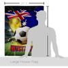 Ornament Collection World Cup Australia Support Our Troops Banner Pack Wall Art Flag Room Decorations Indoor Outdoor Tapestry Yard Signs FIFA Team Qatar Trophy Soccer Game Football Gifts, Made in USA view 2