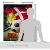 Ornament Collection World Cup Denmark American Flag Banner Pack Wall Art Patio Porch Lawn Garden Outdoor Decorations Tapestry Yard Signs FIFA Team Qatar Trophy Soccer Game Football Gifts, Made in USA view 2