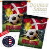 Ornament Collection World Cup Denmark American Flag Banner Pack Wall Art Patio Porch Lawn Garden Outdoor Decorations Tapestry Yard Signs FIFA Team Qatar Trophy Soccer Game Football Gifts, Made in USA view 3