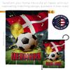 Ornament Collection World Cup Denmark American Flag Banner Pack Wall Art Patio Porch Lawn Garden Outdoor Decorations Tapestry Yard Signs FIFA Team Qatar Trophy Soccer Game Football Gifts, Made in USA view 4