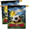 Ornament Collection World Cup Argentina Wall 2 Pcs Banner Flag Patio Lawn Garden Room Decorations Outdoor Tapestry Yard Signs Art FIFA Team Qatar Trophy Soccer Game Football Gifts, Made in USA view 1