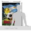 Ornament Collection World Cup Argentina Wall 2 Pcs Banner Flag Patio Lawn Garden Room Decorations Outdoor Tapestry Yard Signs Art FIFA Team Qatar Trophy Soccer Game Football Gifts, Made in USA view 2