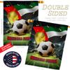 World Cup United Arab Emirates Support Our Troops Banner Pack Wall Art Flag Room Decorations Indoor Outdoor Tapestry Yard Signs FIFA Team Qatar Trophy Soccer Game Football Gifts Made In USA view 3