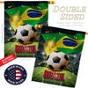 Ornament Collection World Cup Brazil Support Our Troops Banner Pack Wall Art Flag Room Decorations Indoor Outdoor Tapestry Yard Signs FIFA Team Qatar Trophy Soccer Game Football Gifts, Made in USA view 3