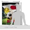 Ornament Collection World Cup Japan Wall 2 Pcs Banner Flag Patio Lawn Garden Room Decorations Outdoor Tapestry Yard Signs Art FIFA Team Qatar Trophy Soccer Game Football Gifts, Made in USA view 2