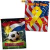 World Cup Netherlands Support Our Troops Banner Pack Wall Art Flag Room Decorations Indoor Outdoor Tapestry Yard Signs FIFA Team Qatar Trophy Soccer Game Football Gifts Made In USA view 1