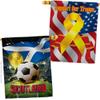 Ornament Collection World Cup Scotland Support Our Troops Banner Pack Wall Art Flag Room Decorations Indoor Outdoor Tapestry Yard Signs FIFA Team Qatar Trophy Soccer Game Football Gifts, Made in USA view 1