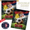 Ornament Collection World Cup Serbia American Flag Banner Pack Wall Art Patio Porch Lawn Garden Outdoor Decorations Tapestry Yard Signs FIFA Team Qatar Trophy Soccer Game Football Gifts, Made in USA view 3