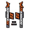 Stickers compatible with Marzocchi Bomber Z2 e-bike fork view 1