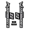 Stickers compatible with Marzocchi Bomber Z2 e-bike fork view 1