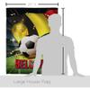 Ornament Collection World Cup Belgium American Flag Banner Pack Patio Porch Lawn Garden Room Decorations Outdoor Tapestry Yard Signs Art FIFA Team Qatar Trophy Soccer Game Football Gifts, Made in USA view 2