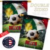 Ornament Collection World Cup Mexico Wall 2 Pcs Banner Flag Patio Lawn Garden Room Decorations Outdoor Tapestry Yard Signs Art FIFA Team Qatar Trophy Soccer Game Football Gifts, Made in USA view 3