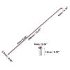 X AUTOHAUX 40 Pcs Bicycle Steel Spokes 14G Bike Spoke 266mm Length with Nipples for Most Bicycle view 3