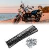 X AUTOHAUX 36 Pcs Bicycle Steel Spokes 14G Bike Spoke 261mm Length with Nipples for Most Bicycle view 2