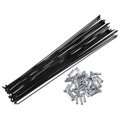 X AUTOHAUX 36 Pcs Bicycle Steel Spokes 14G Bike Spoke 266mm Length with Nipples for Most Bicycle