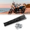 X AUTOHAUX 36 Pcs Bicycle Steel Spokes 14G Bike Spoke 266mm Length with Nipples for Most Bicycle view 2