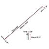 X AUTOHAUX 36 Pcs Bicycle Steel Spokes 14G Bike Spoke 250mm Length with Nipples for Most Bicycle view 3