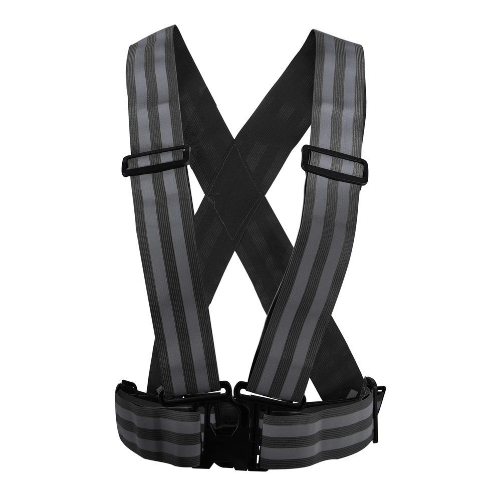 X AUTOHAUX Reflective Vest Reflective Running Gear High Visibility Safety for Walking Cycling at Night Black