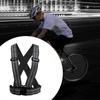 X AUTOHAUX Reflective Vest Reflective Running Gear High Visibility Safety for Walking Cycling at Night Black view 2