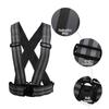 X AUTOHAUX Reflective Vest Reflective Running Gear High Visibility Safety for Walking Cycling at Night Black view 3