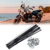 X AUTOHAUX 36 Pcs Bicycle Steel Spokes 14G Bike Spoke 270mm Length with Nipples for Most Bicycle view 2
