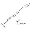 X AUTOHAUX 36 Pcs Bicycle Steel Spokes 14G Bike Spoke 270mm Length with Nipples for Most Bicycle view 3