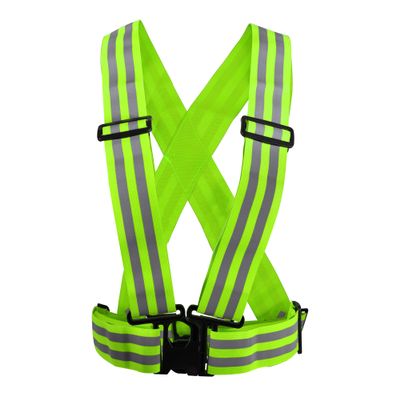 X AUTOHAUX Reflective Vest Reflective Running Gear High Visibility Safety for Walking Cycling at Night Green