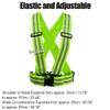 X AUTOHAUX Reflective Vest Reflective Running Gear High Visibility Safety for Walking Cycling at Night Green view 4