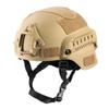 CMAIR4U Airsoft Helmet Mich 2000 Tactical Helmet with Ear Protection, Front NVG Mount and Side Rail (TAN) view 1
